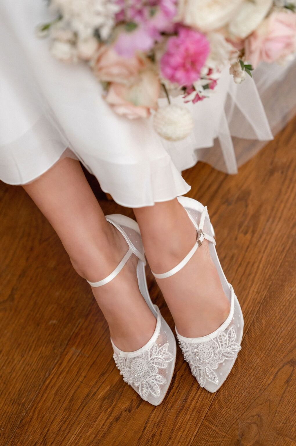 Brautschuhe Schuhe mit Riemchen 