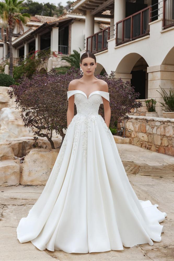 Monica Loretti Brautkleid Mikado 