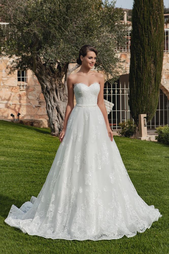 Brautkleid ohne Träger Prinzessin