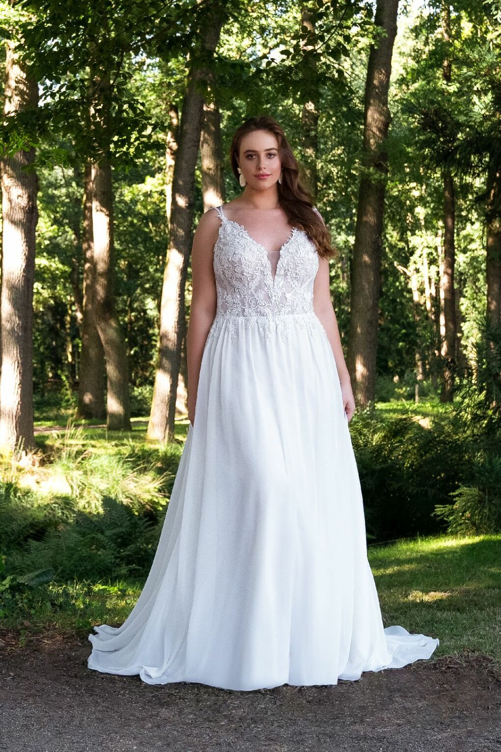  Vintage Boho Brautkleid große Größe