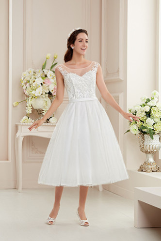 Brautkleid mit  Tüll